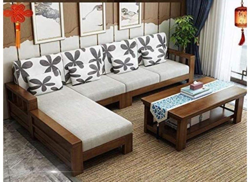 Buy Mahimart And Handicrafts Sheesham Wood Sofa Set for Living Room ...