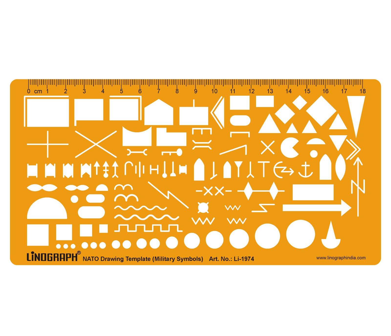 Buy Nato Army Marking Symbols Drawing Drafting Template Stencil Online ...