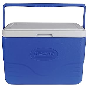 Coleman 28-Quart Cooler With Bail Handle, Blue