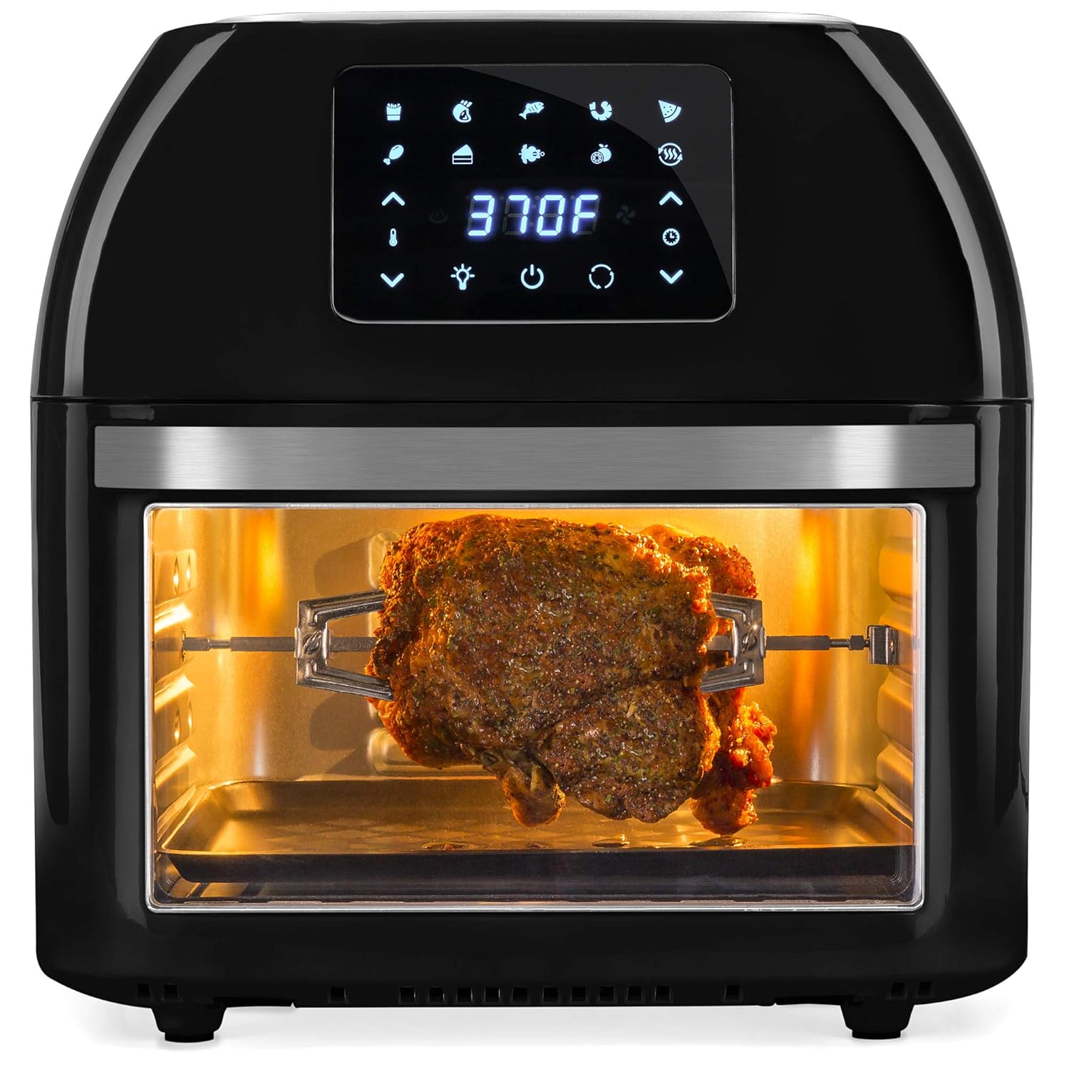 Best Choice Products 16.9qt 1800W 10-in-1 XXXL Family Size Air Fryer Countertop Oven, Rotisserie, Toaster, Dehydrator w/Digital LED Display, 12 Accessories, 9 Recipes - Black