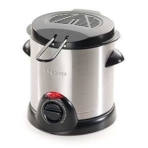 Presto 05470 Stainless Steel Electric Deep Fryer, Silver