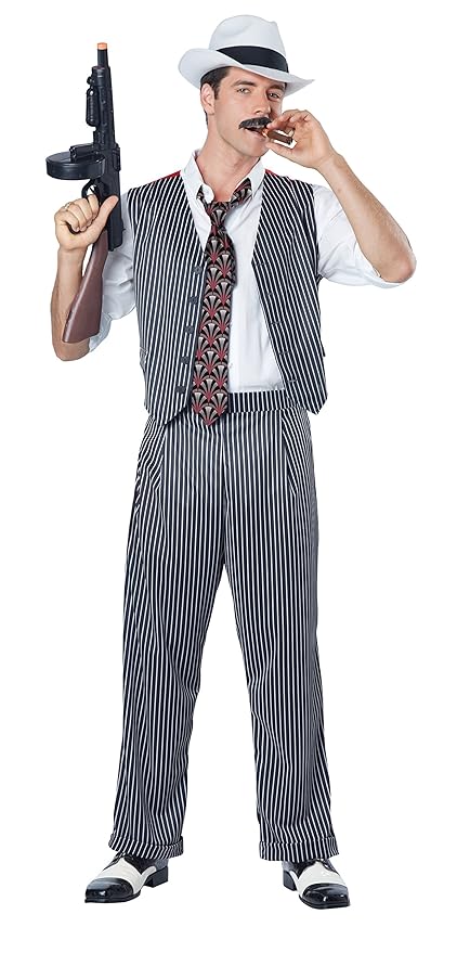 1940s Men’s Costumes: Sailor, Zoot Suits, Gangsters, WW2 California Costumes Mens Mobster  AT vintagedancer.com