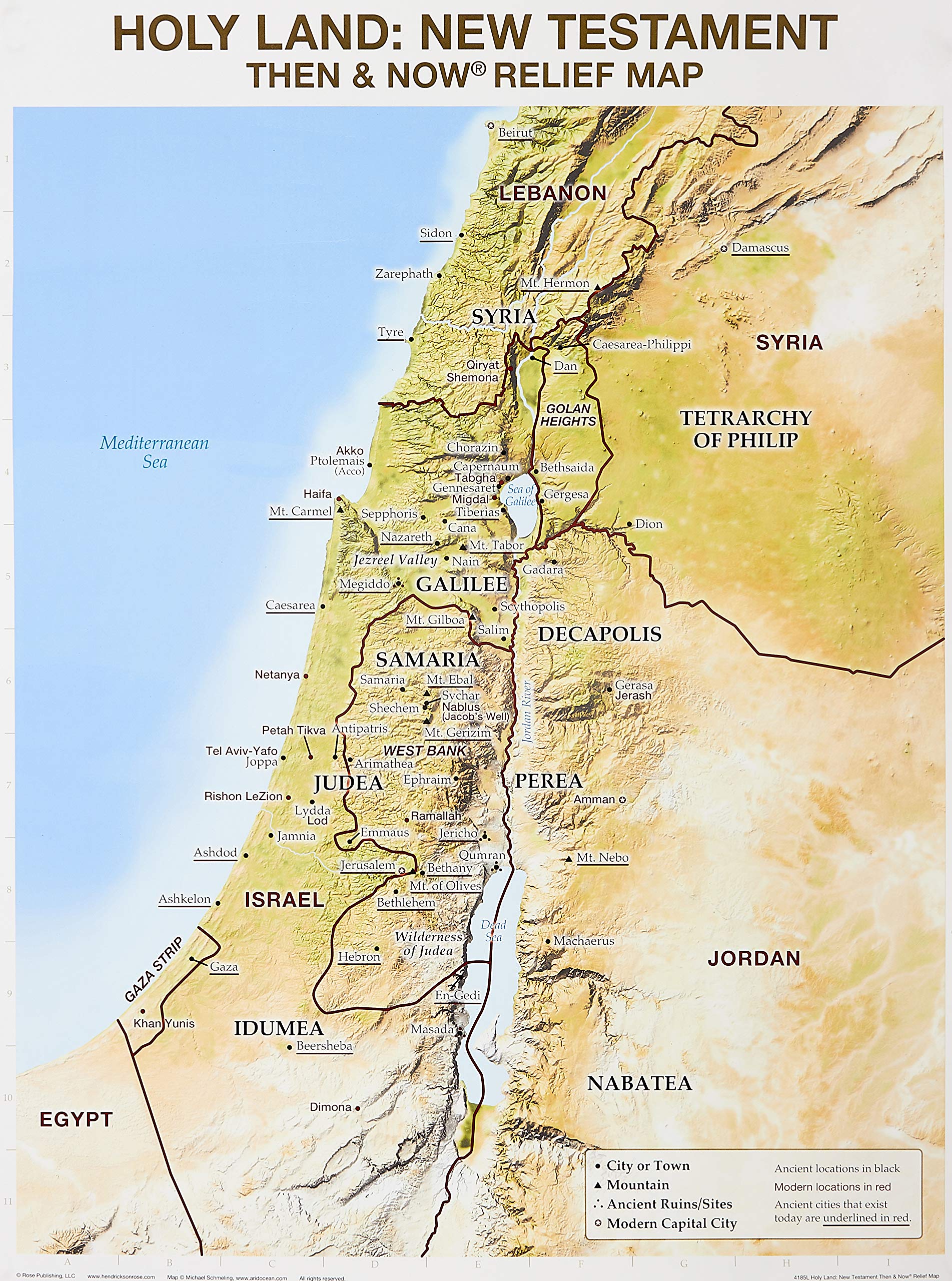 Map Of Holy Land – Map Of The World