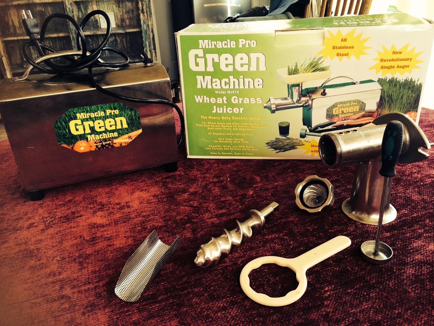 Miracle Pro Green Machine Wheat Grass Juicer