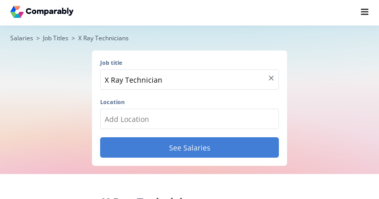 rad tech salary florida