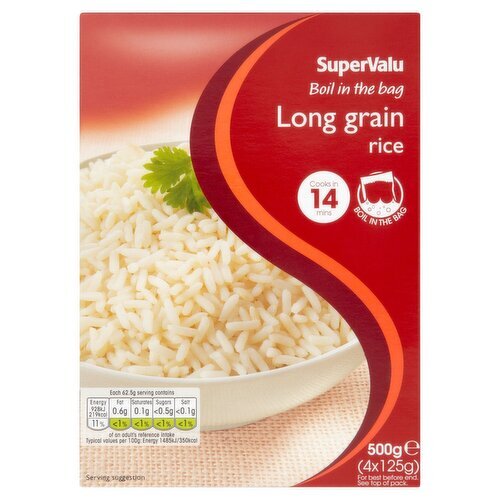 SuperValu Boil In The Bag Long Grain Rice (500 g)