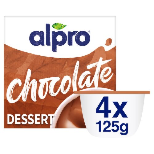 Alpro Dairy Free Chocolate Dessert 4 Pack (125 g)