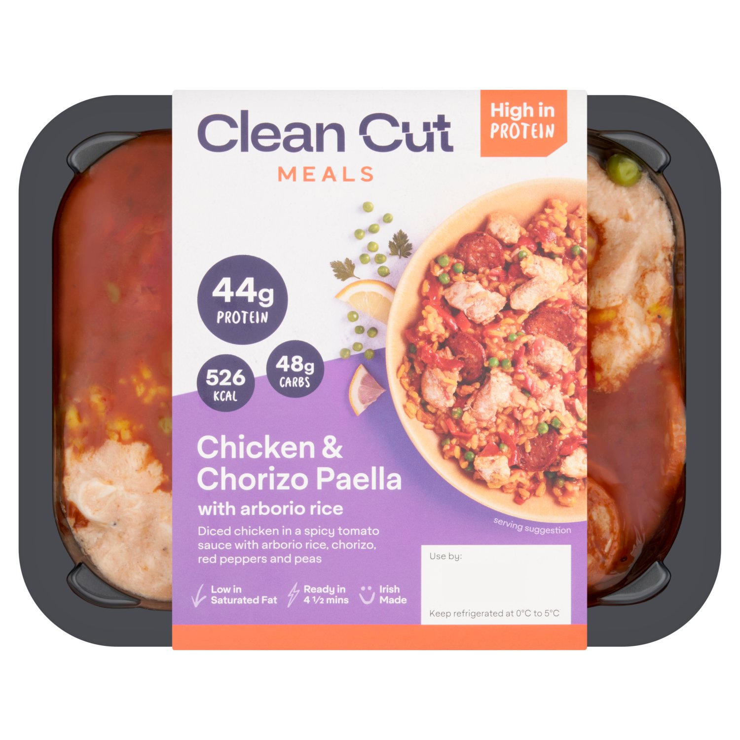 Clean Cut Chicken & Chorizo Paella with Arborio Rice (400 g)