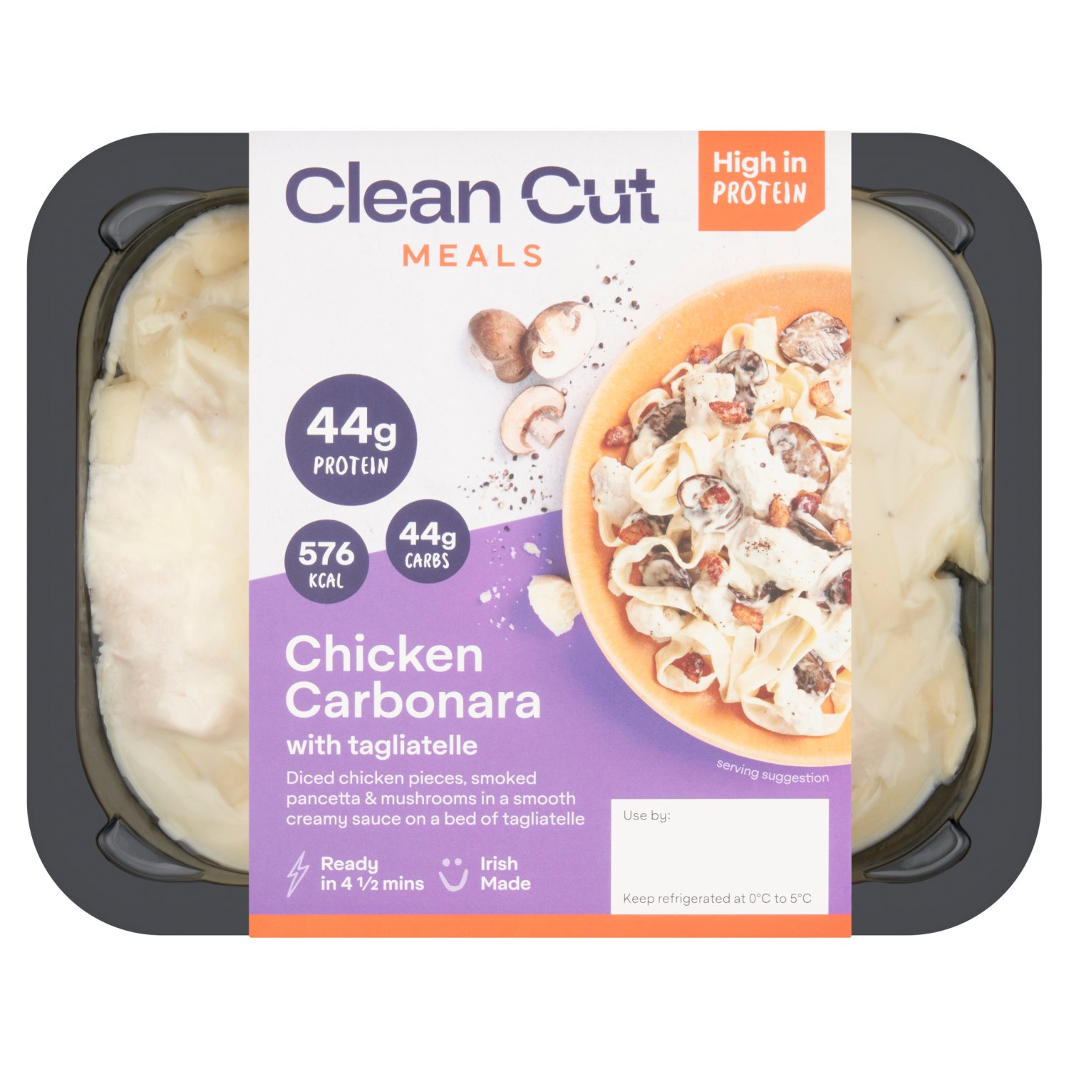 Clean Cut Chicken Carbonara with Tagliatelle Pasta (400 g)