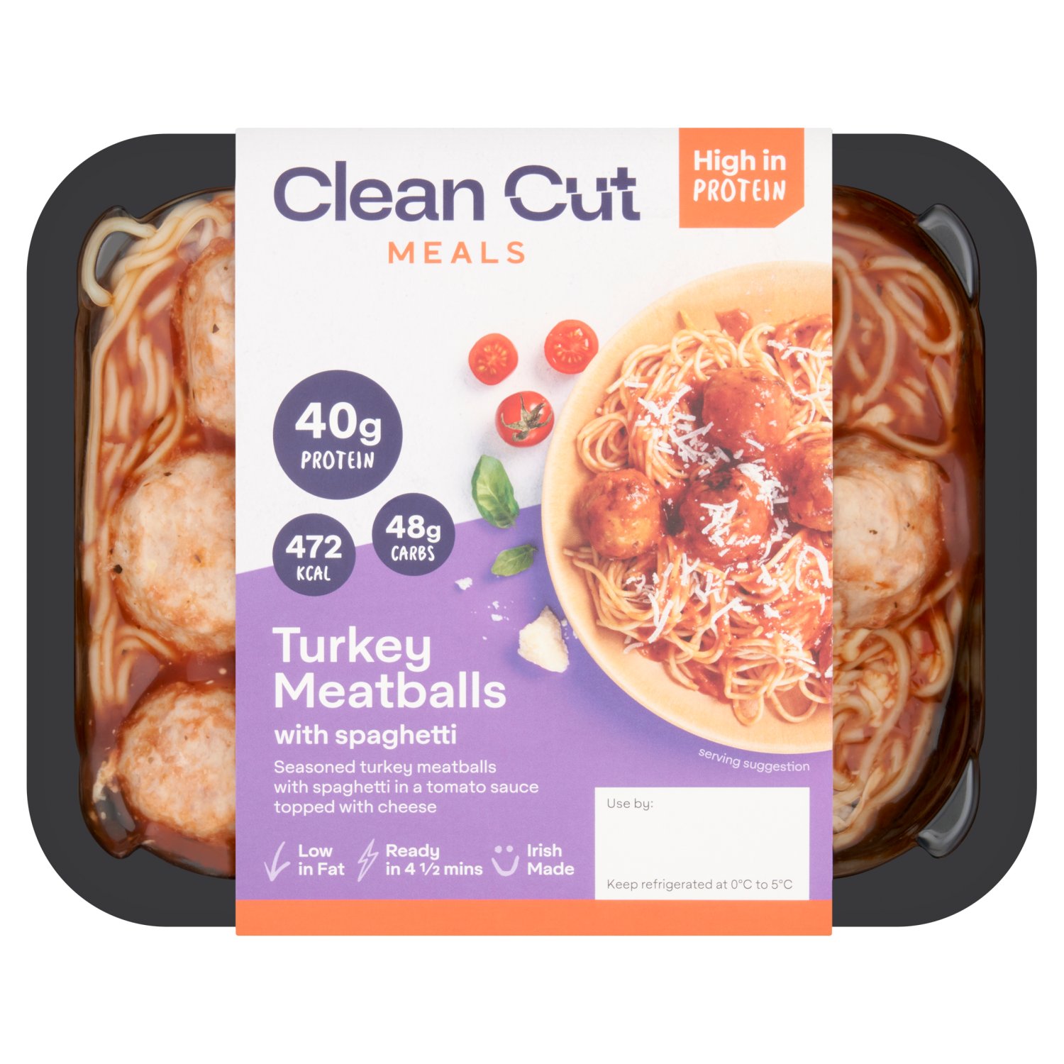 Clean Cut Turkey Meatballs & Spaghetti (400 g)