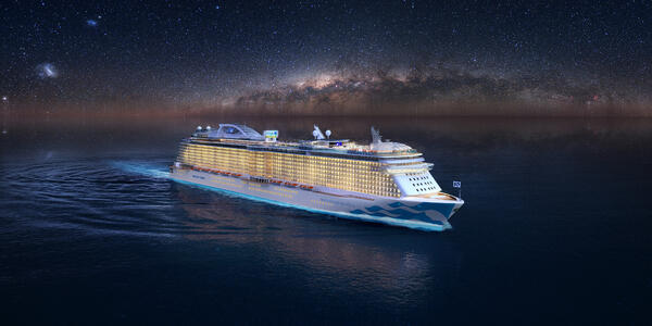 Enchanted Princess at Night (Photo: Princess Cruises)