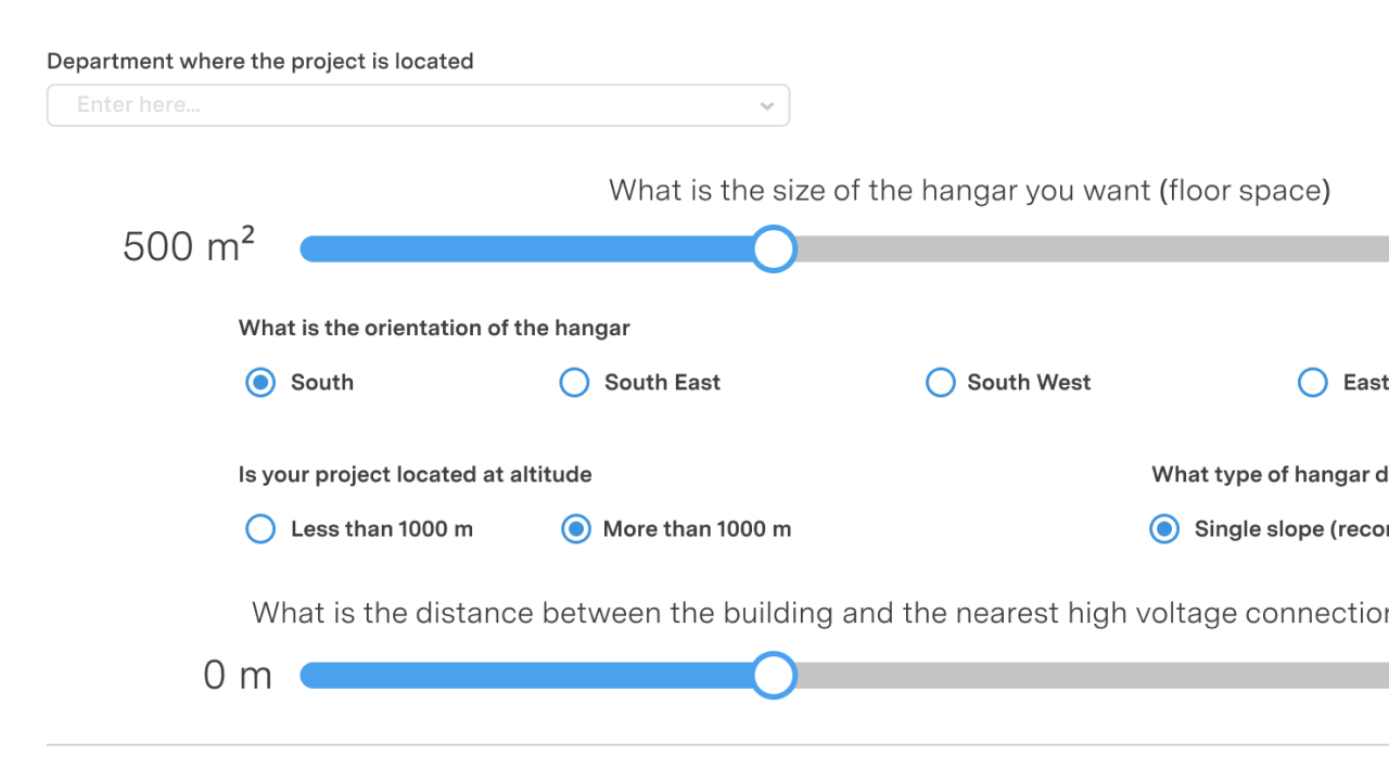 feature for Quote estimation generator