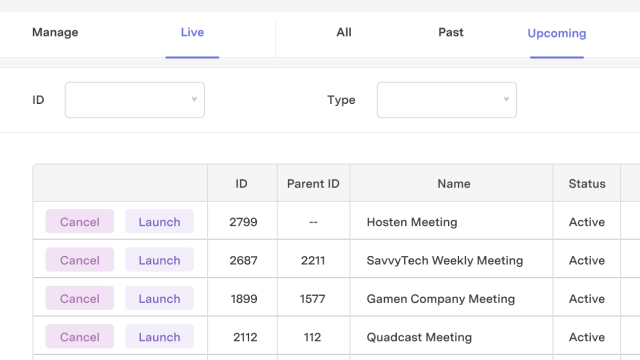 feature for Event management tool