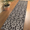 Picture of Easy Clean Grey Ikat Rug