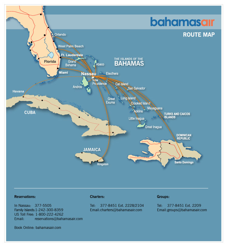 Bahamasair Route Map | My XXX Hot Girl