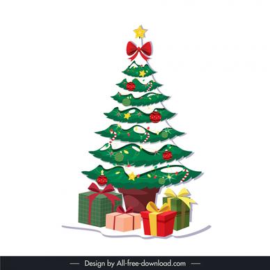 christmas tree design elements elegant classic 