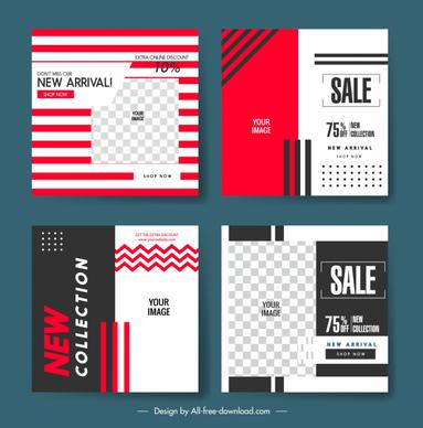 sale flyer templates modern elegant flat decor