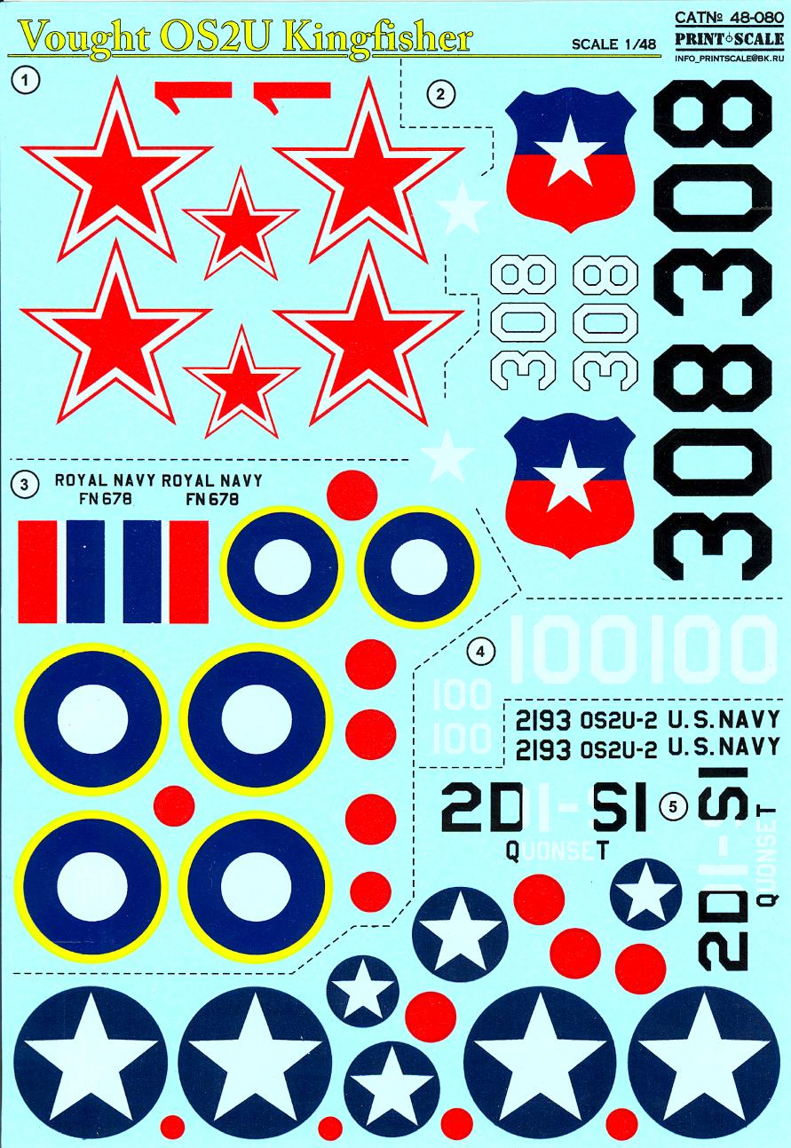 Model Aircraft Decals 1 48