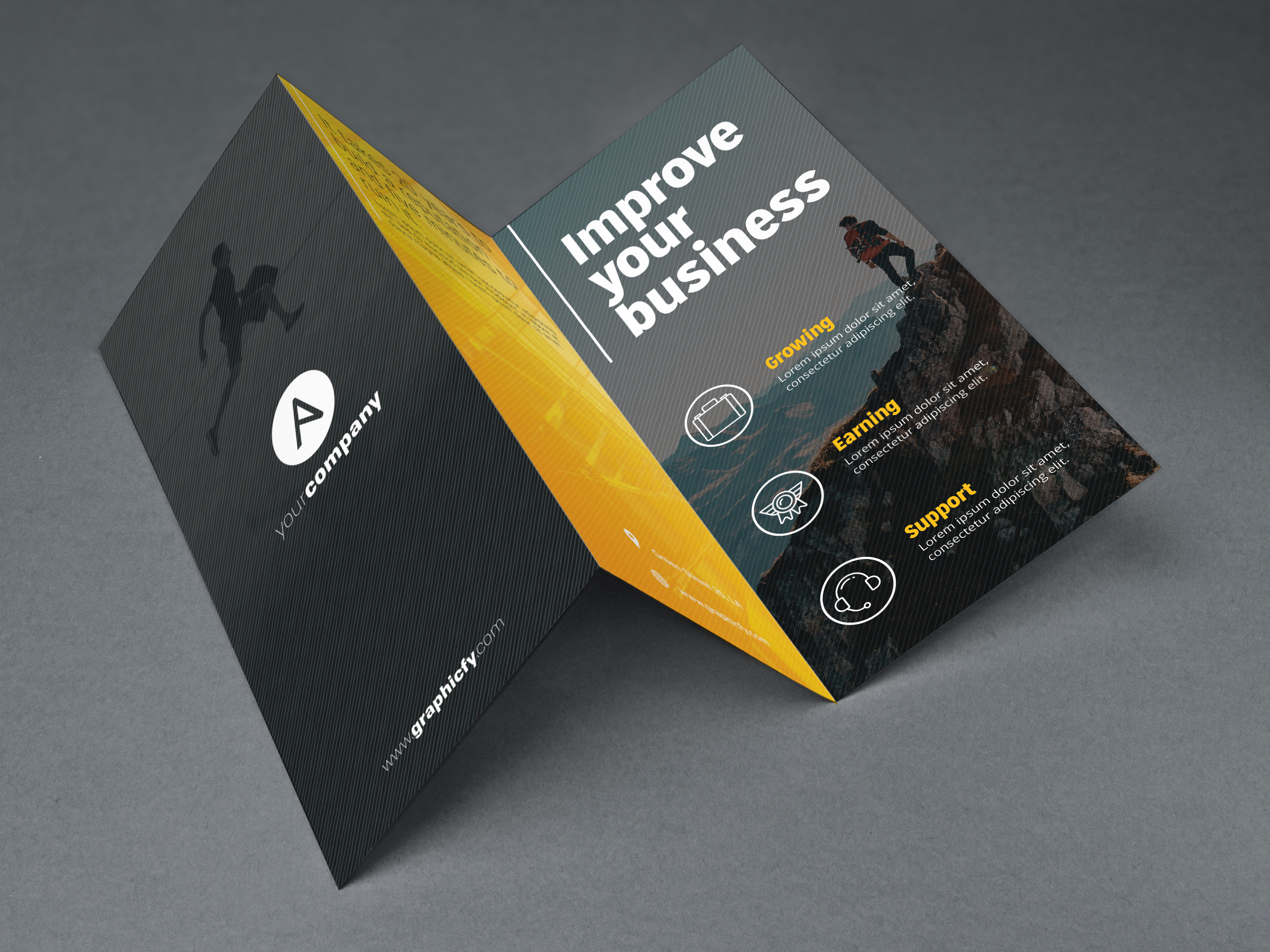 Brochure 22 Fold Template Psd