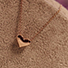 Women's Small 18K Gold Heart Charm Necklace