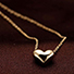 Women's Small 18K Gold Heart Charm Necklace