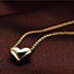 Women's Small 18K Gold Heart Charm Necklace