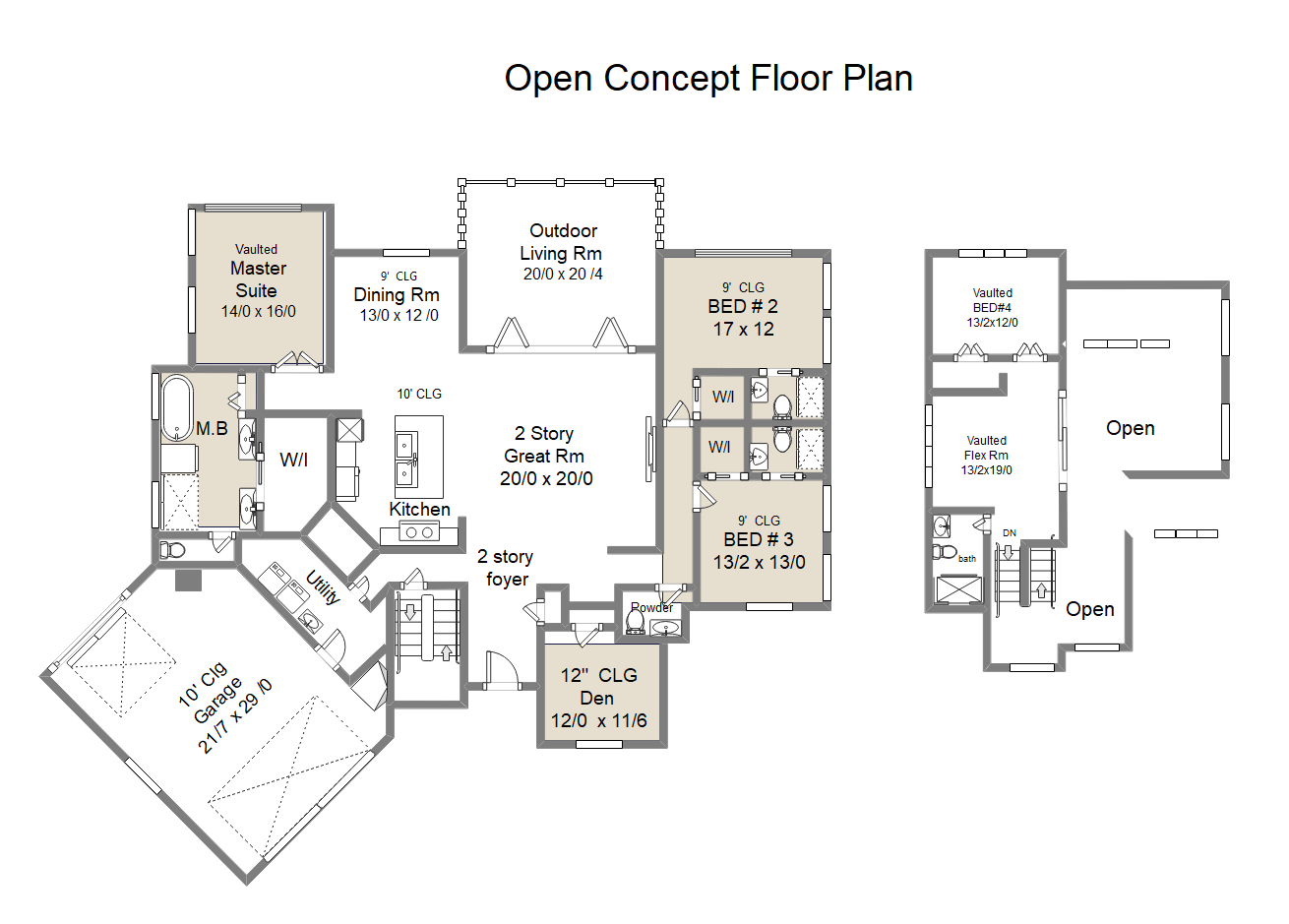 Open Concept Floor Plan