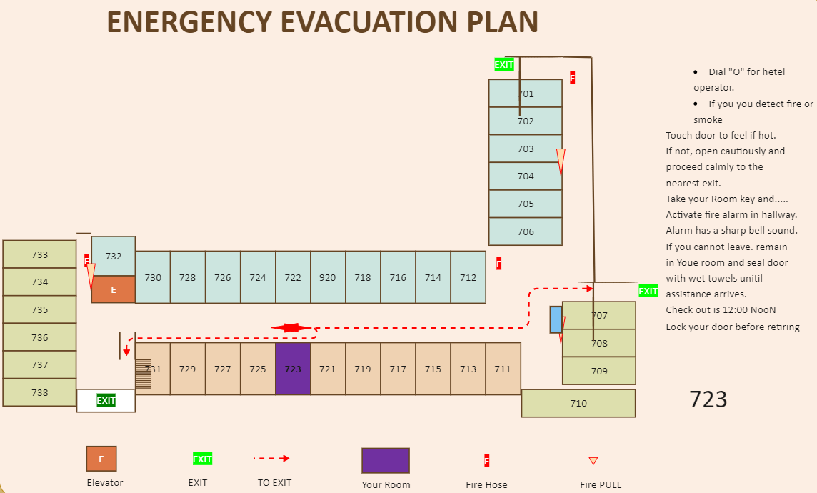 Hotel Evacuation Plan