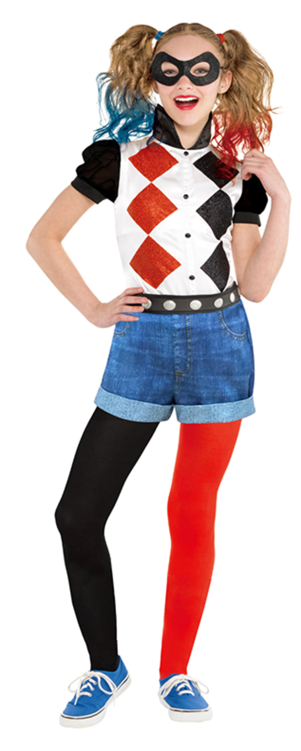 Classic Harley Quinn Girls Costume | Girl's Costumes | Mega Fancy Dress