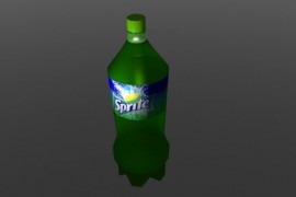 Sprite-Flasche 3d model