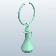 Wijnglas Fob Decanter Glass v1 3d model