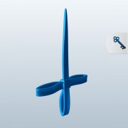 Palm Cross V1 3d model