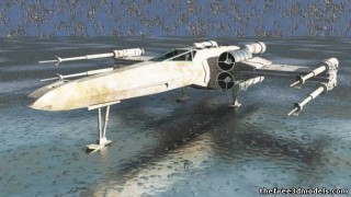 star wars x-wing 3d model