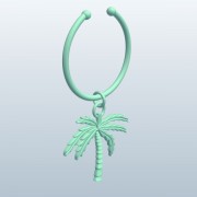 Verre à vin Fob Palm Tree v2 3d model