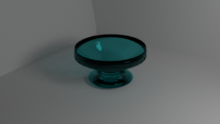 Obstschale aus Glas 3d model