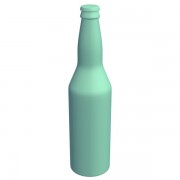  oz beer bottle v2  3d model