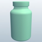 flasche für überzählerpillen v1 3d model