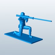 Bazooka Man v1  3d model