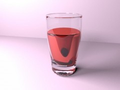 Glas mit roter Flüssigkeit 3d model