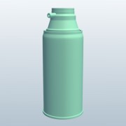 Flasche Rasierschaum v2 3d model