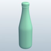 ケチャップボトルグラスv1 3d model