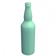  oz beer bottle v1  3d model