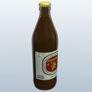  oz Beer Bottle v2  3d model