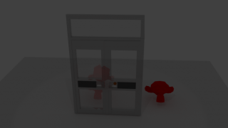 Glass/Metal Door 3d model