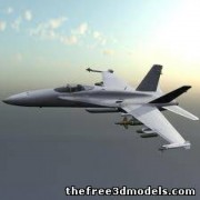 F-18 Hornet Jet 3d model