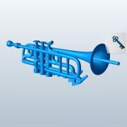 Trumpet v1  3d model