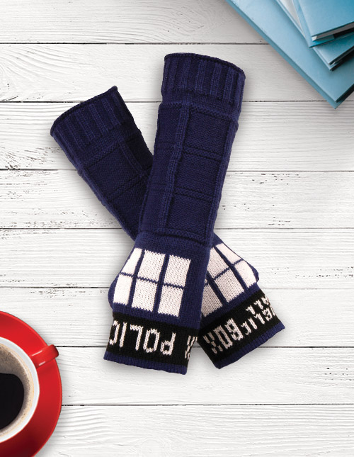 Tardis Armwarmers