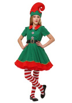 Girls Holiday Elf Costume