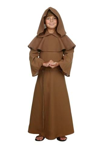 Child Brown Monk Robe-1