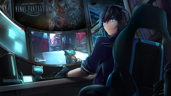 Anime Gaming Boy Wallpaper